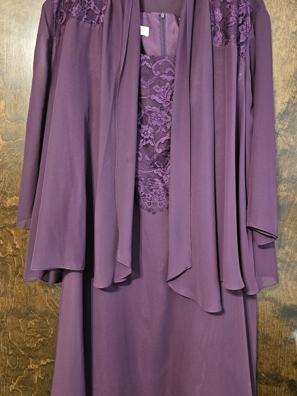 Grape Lace Overlay Mother's Evening Dress Set By JJ's House